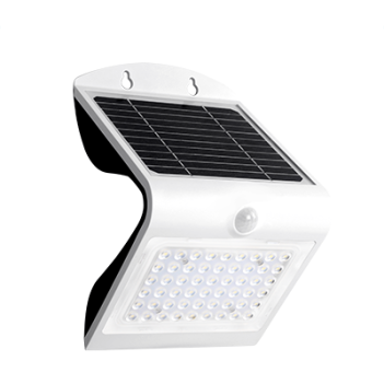 Applique Led da Parete Solare SWIL4 IP65 Bianco con Sensore di Movimento