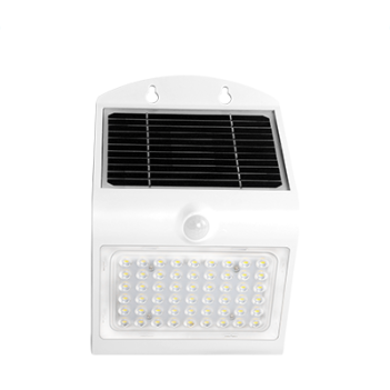 Applique Led da Parete Solare SWIL4 IP65 Bianco con Sensore di Movimento