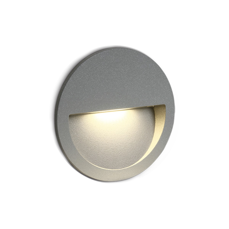 Step Marker Led ECHO3 3W 300lm IP65 230V Grey Recessed Hole 100mm