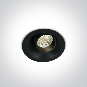 Recessed Spotlight Led FITT3 3W 240lm CRI90 30D IP20 350mA Black Adjustable Hole 42mm