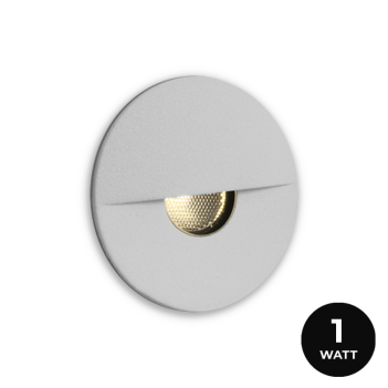 Segnapasso Led WALL1 1W 50lm CRI90 IP65 350mA Bianco Incasso Foro 30mm