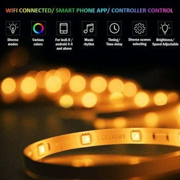 Yeelight - Strip Led WiFi 2 m Multicolore RGB Incluso di