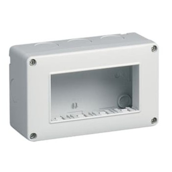 Box Esterno 3 Moduli S6103B T1 Bianco Compatibile Vimar