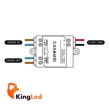 Casambi CBU-ASD Dimmer 0-10V / 1-10V / DALI Gestione