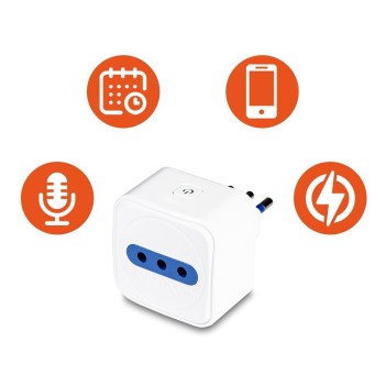 KiWi IP10A Presa 10A - Smart WiFi Compatibile con Alexa e