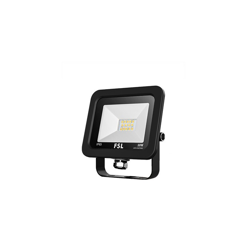 Outdoor Led Floodlight 10W 800 Lumen IP65 - FSL Black