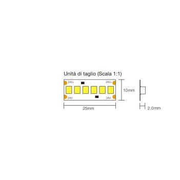 Striscia led smd 2835 IP 20 con illuminazione RGB - 5 metri - banda con  telecomando per modificare intensità e colore - da inter